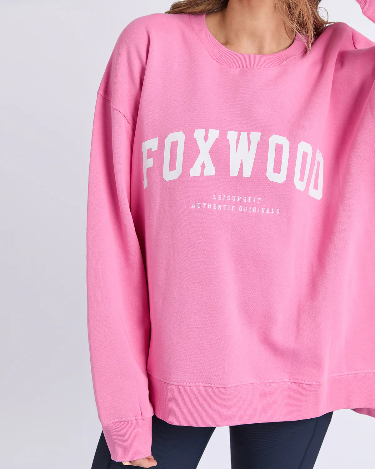 Foxwood Interval Crew - Bubblegum Pink | Women's Oversized Relaxed Sweatshirt