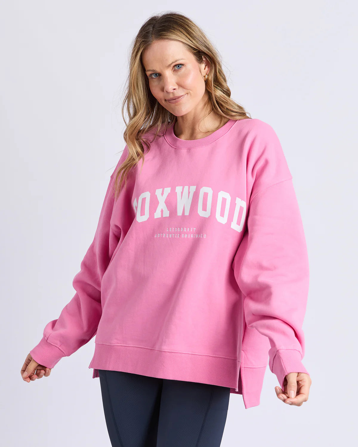 Foxwood Interval Crew - Bubblegum Pink | Women's Oversized Relaxed Sweatshirt