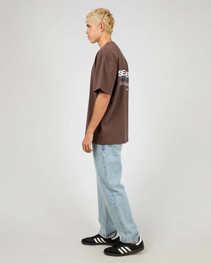 Silent Theory Echo Tee - Chocolate | Men’s Relaxed Fit Tee