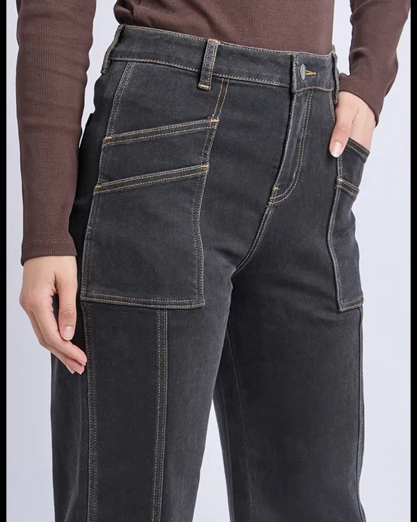 Foxwood Balmy Jean - Washed Black | Stretch Denim Women's Jeans