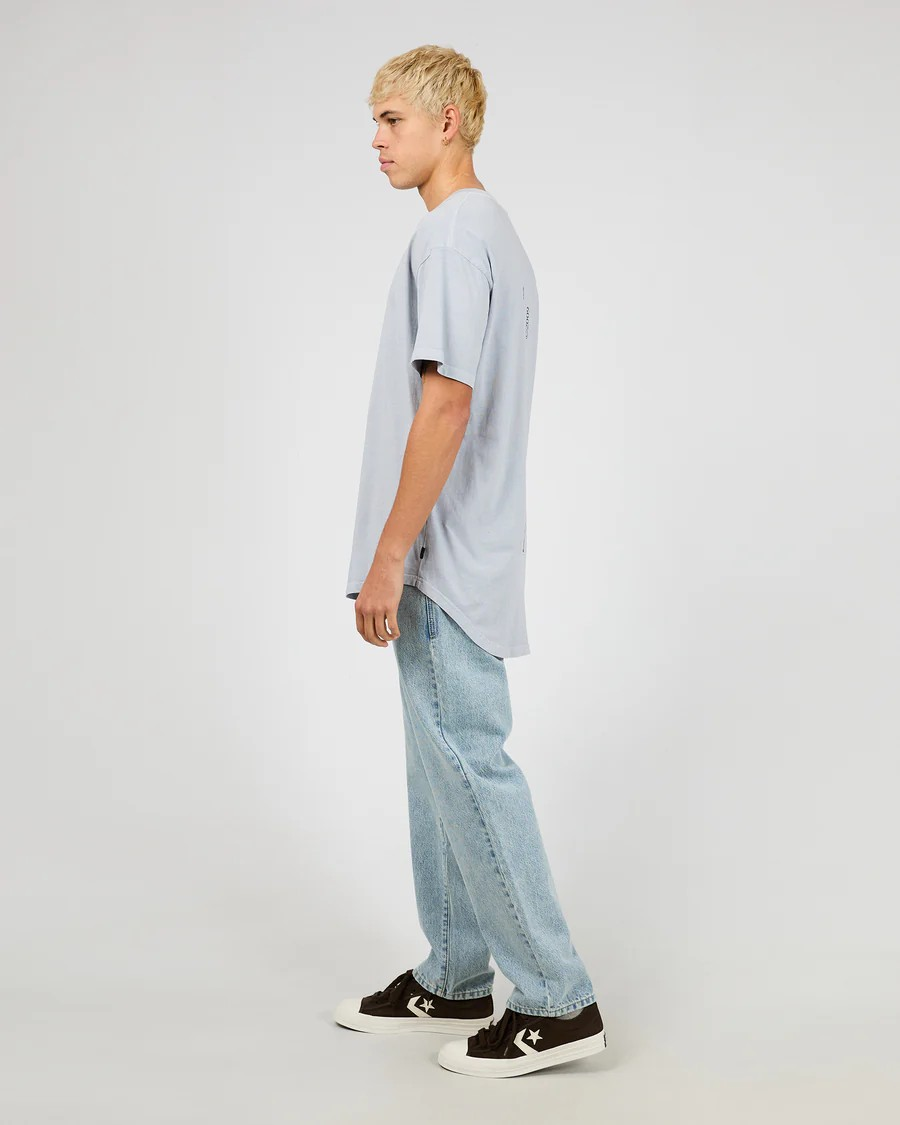Silent Theory Ridge Scoop Tee - Sky | Men’s Relaxed Fit Tee