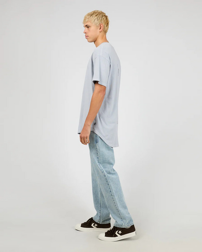 Silent Theory Ridge Scoop Tee - Sky | Men’s Relaxed Fit Tee
