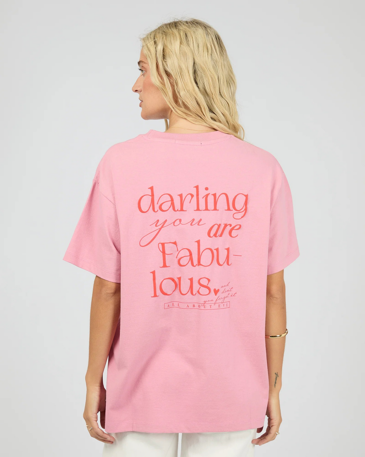 About Eve You Are Fabulous Relaxed Tee – Orchid | Women’s Cotton Graphic Tee