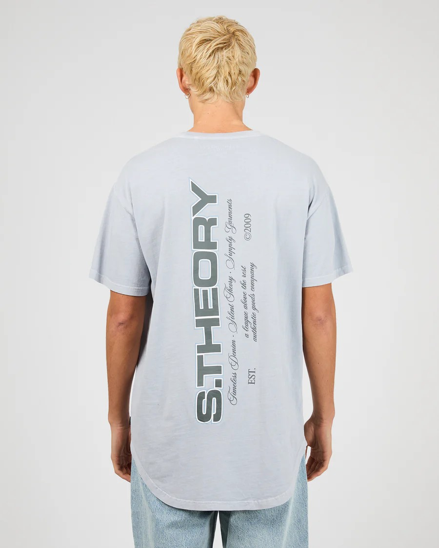 Silent Theory Ridge Scoop Tee - Sky | Men’s Relaxed Fit Tee