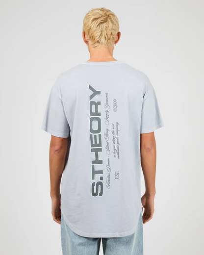 Silent Theory Ridge Scoop Tee - Sky | Men’s Relaxed Fit Tee