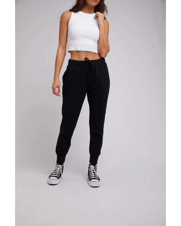Silent Theory Falling Bricks Pants - Black | Women’s Everyday Relaxed Pants