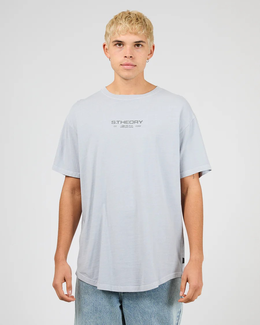Silent Theory Ridge Scoop Tee - Sky | Men’s Relaxed Fit Tee