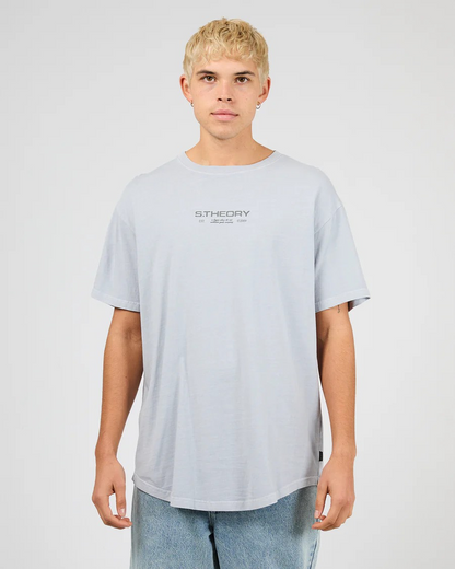 Silent Theory Ridge Scoop Tee - Sky | Men’s Relaxed Fit Tee