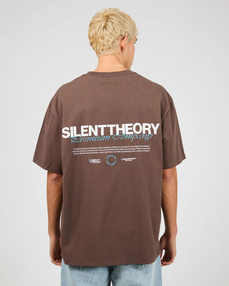 Silent Theory Echo Tee - Chocolate | Men’s Relaxed Fit Tee